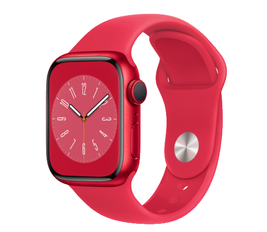 Apple Watch Series 8 GPS + Cellular, 45mm - Viền nhôm dây cao su - VN/A ( Đỏ )