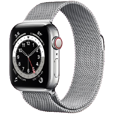 Đồng hồ thông minh Apple Watch Series 6 (4G) 44mm - Viền thép dây thép - Chính hãng VN/A ( Bạc )