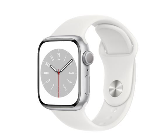 Apple Watch Series 8 GPS + Cellular, 41mm - Viền nhôm dây cao su - VN/A ( Bạc )